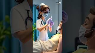 nurse has given the injection to the patient. #viralvideo