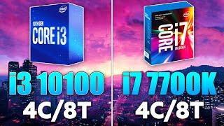 i7 7700K vs i3 10100 Test in 10 Games