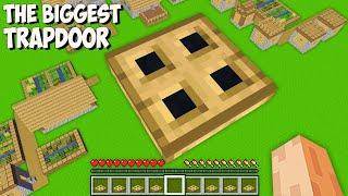 Where does lead THE BIGGEST TRAPDOOR in Minecraft? I found GIANT SECRET TRAPDOOR!