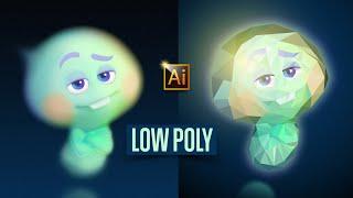 HOW TO DRAW IN LOW POLY STYLE IN ADOBE ILLUSTRATOR? DRAWING CHARACTER. TIPS AND TRICKS