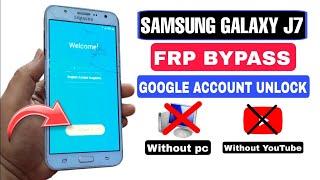 Samsung Galaxy J7 (SM J700) FRP Unlock 2024 | Google Account Bypass | J7 FRP Bypass | Without PC