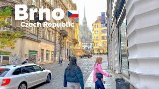 Brno, Czech Republic  - November 2022 - 4K 60fps HDR Walking Tour
