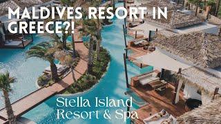 MALDIVES hotel in GREECE? Most LUXURIOUS resort Stella Island Resort & Spa!