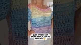 BLUSA DE CROCHÊ FÁCIL - CLIQUE NO ÍCONE ▶️ DO TÍTULO E ASSISTA À VÍDEO COMPLETA