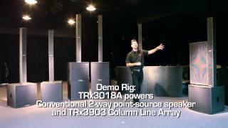 Carvin Audio TRC Column Line Array Demo TRx3903