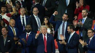 Donald Trump receives standing ovation at the Republican National Convention