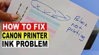 How To Fix CANON G1020, G2020, G3020 Black ink Not Printing | Color Problem with Manual ink Flushing
