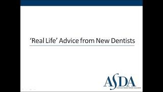 ‘Real Life’ Advice from New Dentists