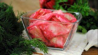 Пелюстка со свеклой! Маринованная капуста Быстрого Приготовления Рецепт 