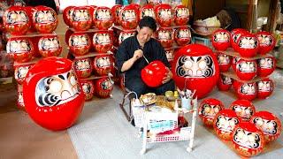 How Japanese Daruma is made.An old Japanese factory that has been making Daruma for over 150 years.