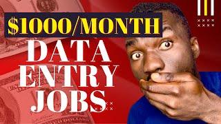 Top 3 Websites for DATA ENTRY JOBS WORK FROM HOME (Earn $1,000 Per Month As Beginner - WORLDWIDE)