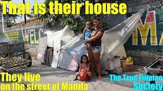 Meet this Poor Filipino Family Who Live on The Street. Homeless Filipino Family Living in Poverty