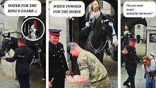 UNBELIEVABLE: Tourist Wants to Shake King's Guard's Hand at Horse Guards in London