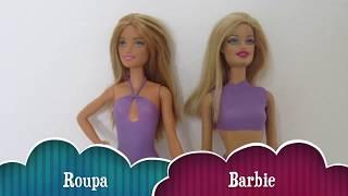 Como fazer roupa da Barbie bonecas  com bexigas