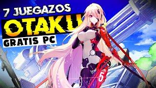  7 MEJORES JUEGOS GRATIS de ANIME para PC *otaku nivel dios* 