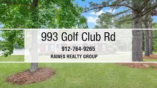 Home for Sale on Georgia Southern Golf Course in Statesboro, GA