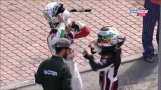 WTCC Maroc 2014 FP2 Big crash Tarquini Morbidelli