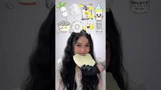 Random White Food ASMR Mukbang ️ #shorts #mukbang #asmr #viral #eating