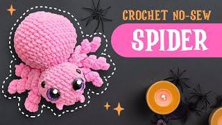 NO SEW spider crochet tutorial  | beginners friendly | US terms | Lala Crochet Boutique