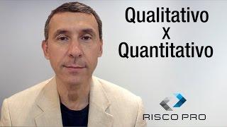 Qualitativo x Quantitativo - RiscoPRO - Prof. Hélio R. Costa