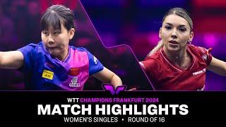 Chen Xingtong vs Bernadette Szocs | WS R16 | WTT Champions Frankfurt 2024