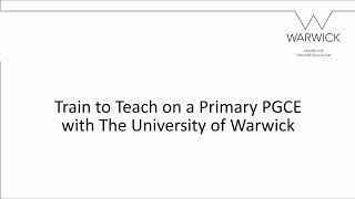 Primary PGCE at Warwick