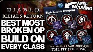 Diablo 4 - New Best OP HIGHEST DAMAGE Build For Every Class - Season 8 Class Ranking & Builds Guide!