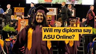 Do ASU Online degrees say "online"?