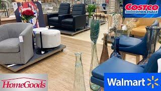 HOMEGOODS COSTCO WALMART FURNITURE SOFAS ARMCHAIRS TABLES SHOP WITH ME SHOPPING STORE WALK THROUGH