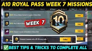 A10 WEEK 7 MISSION  PUBG WEEK 7 MISSION EXPLAINED  A10 ROYAL PASS WEEK 7 MISSIONC7S21 RP MISSIONS