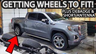 How to Get wheels to fit 2019-2023 Sierra and Silverado (Plus Debadge and Short Antenna)