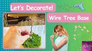 Wire Bonsai Tree Decoration Ideas using Fairy Moss