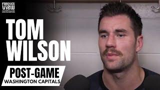 Tom Wilson Reacts to Charlie Lindgren Scoring on Washington Capitals Own Net: "We Love That Guy"