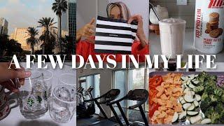 VLOG:in office work day, staple healthy dinner, 10K milestone, sephora sale haul + holiday glassware