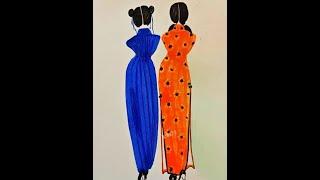 Less circles and fewer things are quite nice! #Learn to draw together #Creative art #Draw if you wa