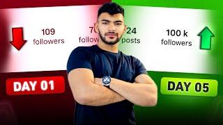 This Guy gained 100k Followers in just 5 Days | Fastest way To Grow On Instagram in 2024