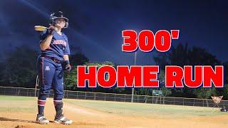 Girl Hits Baseball Over 300 Feet