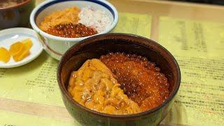 函館一有名な朝市のお店！贅沢海鮮丼！