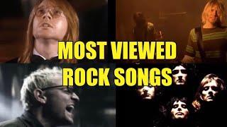 Top 50 Most Viewed Rock Songs on YouTube