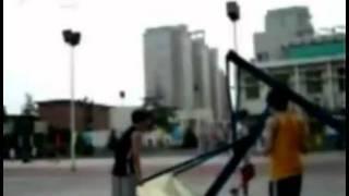 Basketball Player Almost Gets His Head Cut Off After A Big Dunk