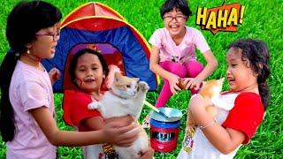 Masakin Kucing⁉️ | Hanum Bocil Main Masak Masakan Ditemani Anak Kucing Lucu  Hanum Diary