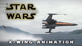 X-Wings Squadron Assaut on AT-AT's (Animation)