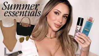 MY SUMMER ESSENTIALS! Best Bikinis, Sweat-Proof Makeup + Accessories! ️