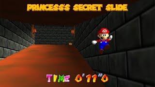 Super Mario 64 - Princess's Secret Slide 11"07 (TAS)