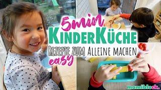 KINDER-KÜCHE | Express Rezepte & Snacks für Kinder | Einfach schnell kochen lernen | mamiblock