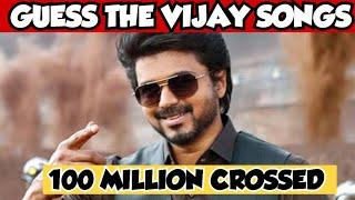 GUESS THE VIJAY SONGS 100 MILLION VIEWS CROSSED || GUESS THE VIJAY SONGS IN 5 SECONDS