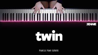 JENNIE - twin | Piano Karaoke Lyrics by Pianella Piano Karaoke