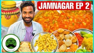 Jamnagar Street Food Special Puri Sak & Gujarati Thali |  Veggie Paaji