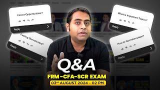 Q&A | Ask Me Anything with Ganesh Nayak | CFA | FRM | SCR | 2024 | Fintelligents