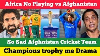 pakistan reaction on afghanistan vs south africa cricket | champions trophy 2025 | rashid khan